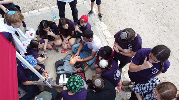 הדרכת בתנועת בני עקיבא, צילום: מדא